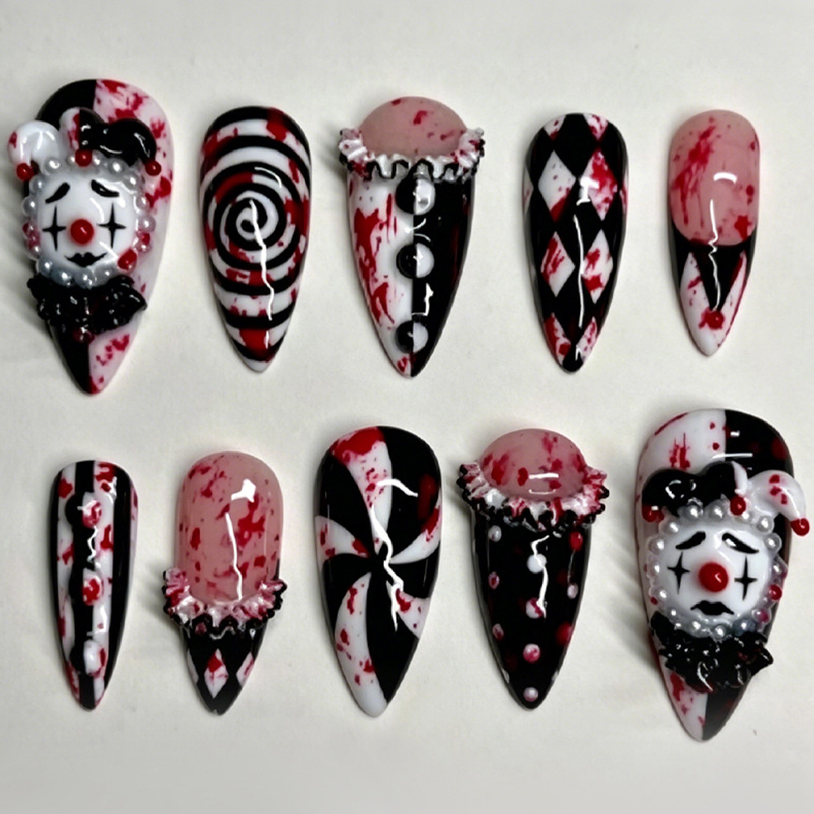 30 قطعة من الأظافر الاصطناعية  - مراجعة Nail Art Press On وسعره