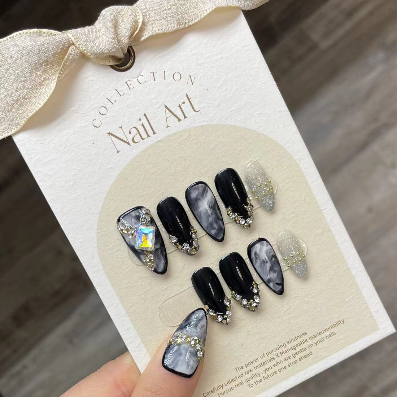 أظافر مزيفة أظافر صناعية أوروب - مراجعة Nail Art Press On وسعره