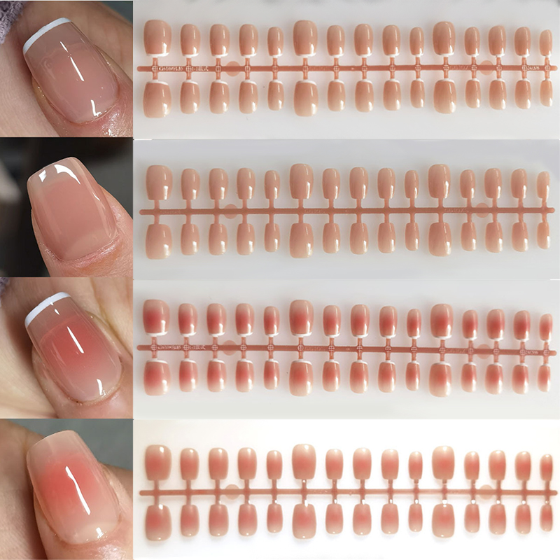 30 قطعة الأظافر وهمية التدرج ا - مراجعة Nail Art Pink وسعره