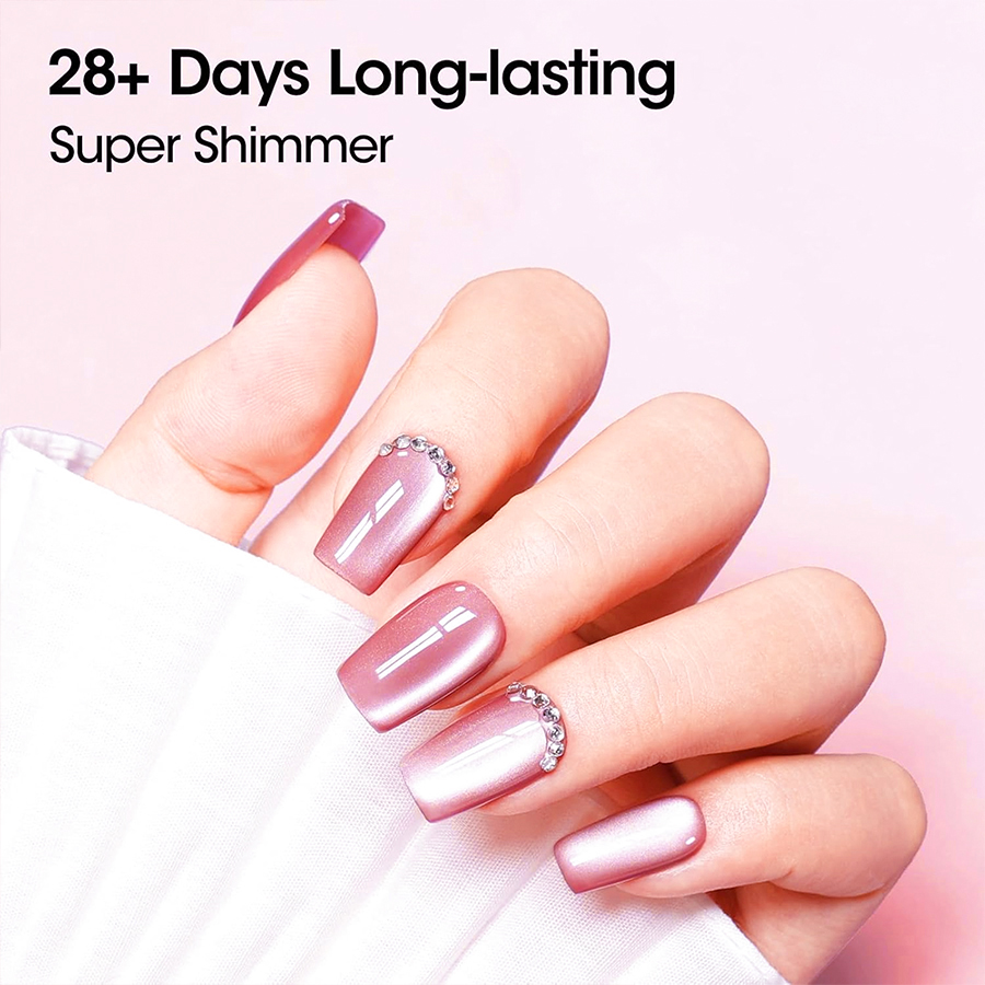 طلاء أظافر جل بتأثير عين القطة - مراجعة Nail Art Valentines Day وسعره